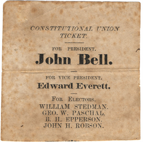 Constitutional Union Party Created