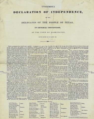 The Writing of the Decloration!