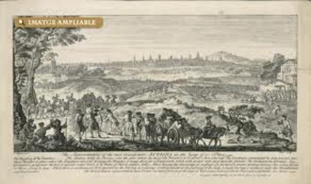 Inici del setge de Barcelona