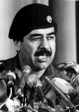 Saddam Hussein becomes leader of Iraq