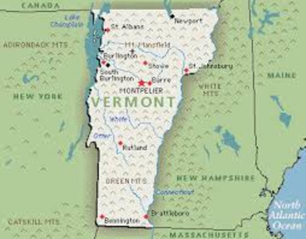 Vermont becomes First New State to Join the US