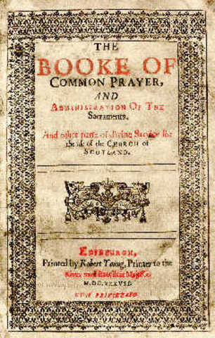 Charles I Puts New Prayer Book in Scottland