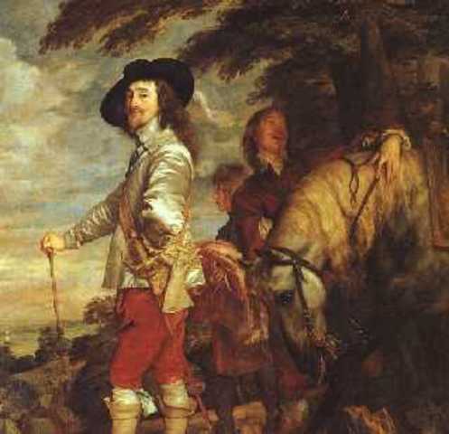 Charles 1 becomes the new King of England