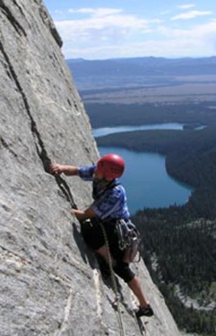 Began rock and mountain climbing