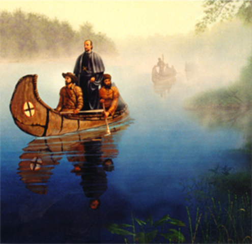 Louis Joliet and Jacques Marquette Explore  Mississippi River