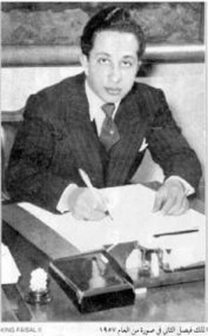 Faisal son of Al-Sharif Hussein becomes King of Iraq