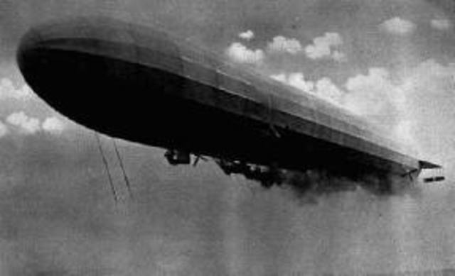 Zepplin raid on Britain