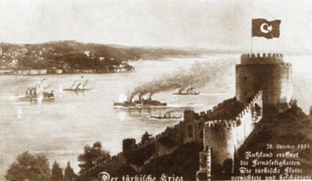 Turkish fleet bombarded the Russian Black Sea ports