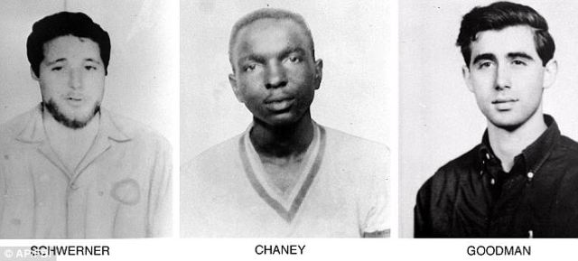 Civil rights workers abducted and slain by klan.