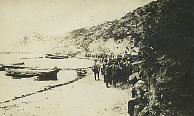 allied forces land on gallipoly