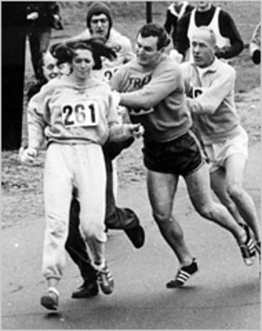 First Woman To Run Boston Marathon