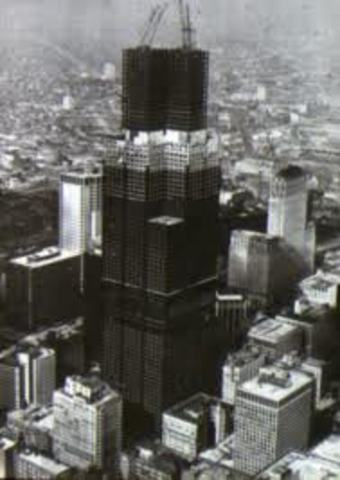 Construction for Sears Tower Begins
