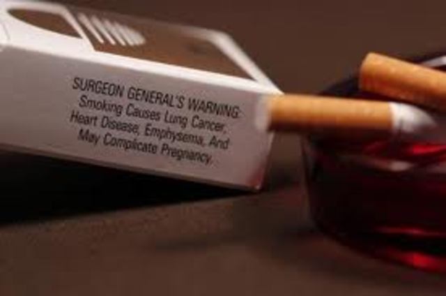 Report released that says cigarettes cause cancer