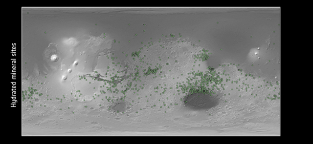 Evidencia de agua en Marte