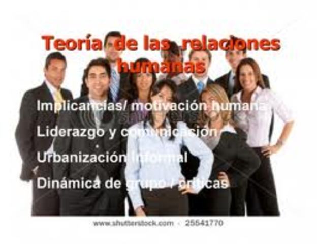 TEORIAS DE LAS RELACIONES HUMANAS