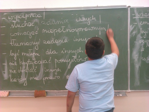 Zasady pracy w grupie.