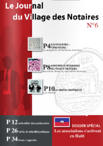 Lancement du Journal du Village des Notaires