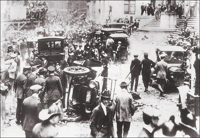 Explosion on Wall Street