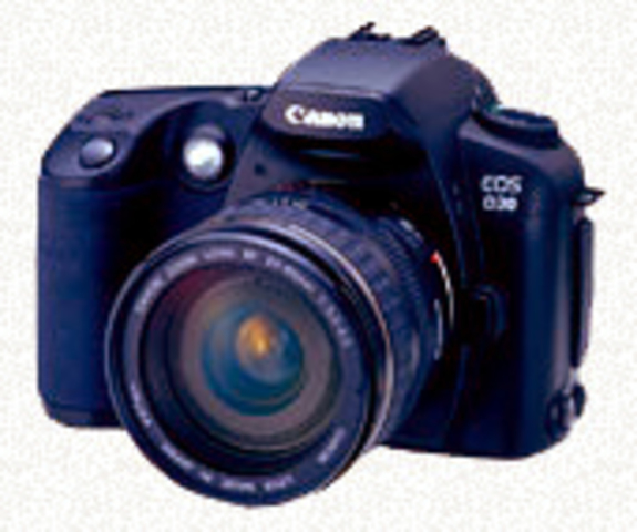 The product that expanded the user base of digital SLR  cameras was the EOS D30.