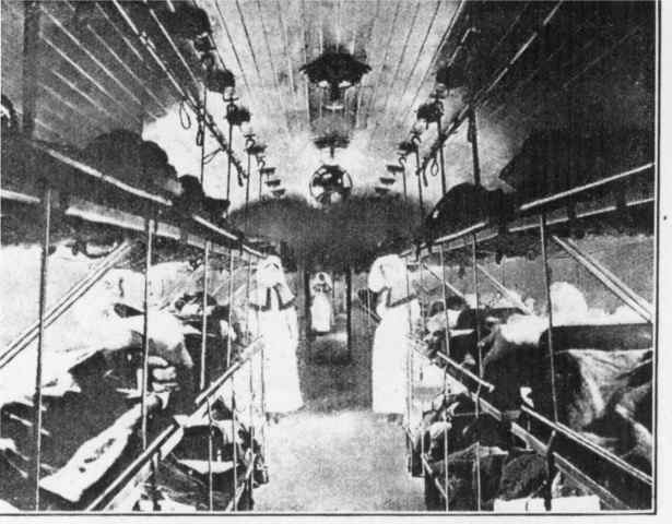 The first hospital ship evacuated