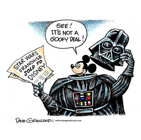 Walt Disney purchases Lucasfilm Ltd and its rights for Star Wars and Indiana Jones for $4.05 billion