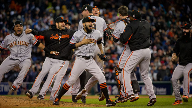 San Francisco Giants defeat the Detroit Tigers in game four to take the 2012 MLB World Series