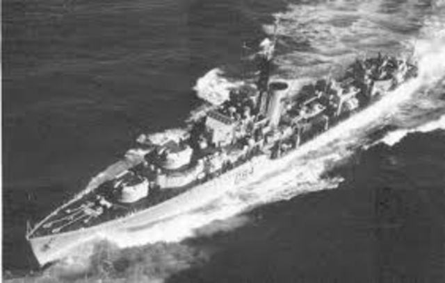 Four destroyers attacked