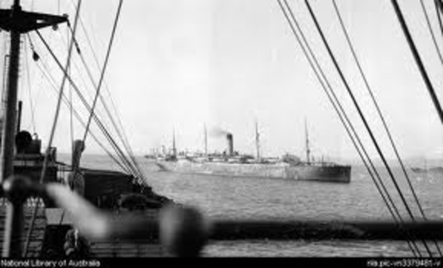 Transport ship attacked