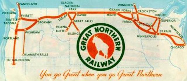 Great Northern Railway completed - Economic
