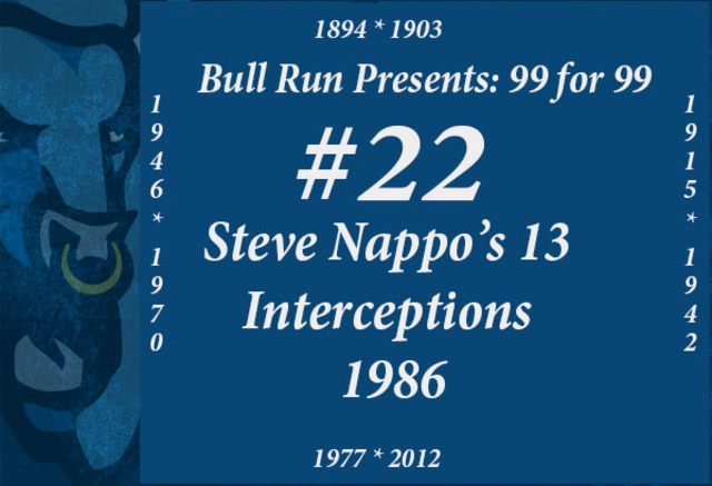 Steve Nappo's 13 Interceptions