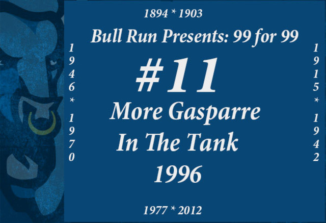 A Little More Gasparre in the Tank