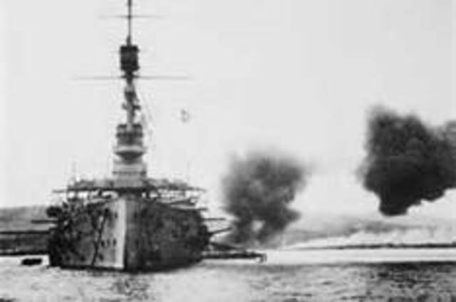 Anzac soldiers received naval support