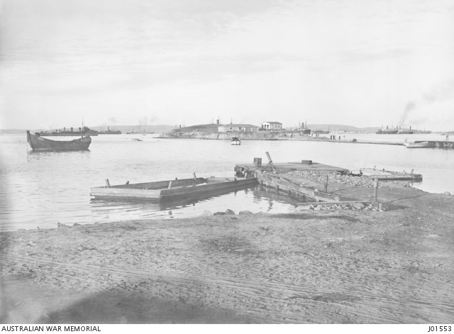 Australian 3rd infantry brigade arrive at lemnos island