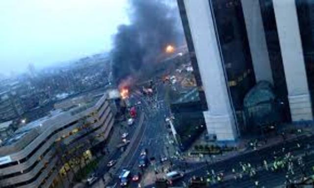 Two Dead after Helicopter Crashes into Central London.