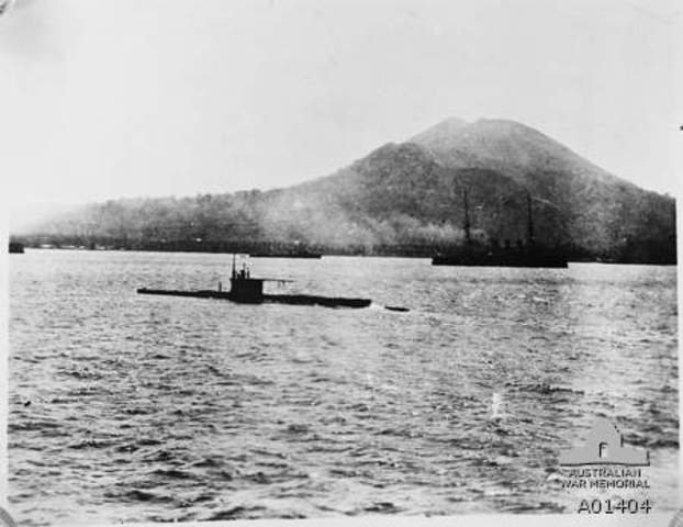Australian submarine sunk