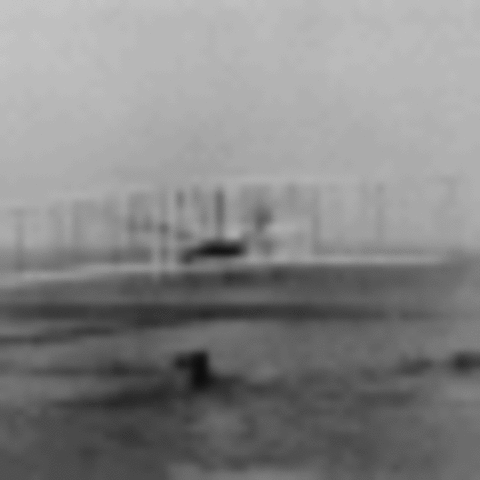 Orville Wright makes the first powered airplane flight.