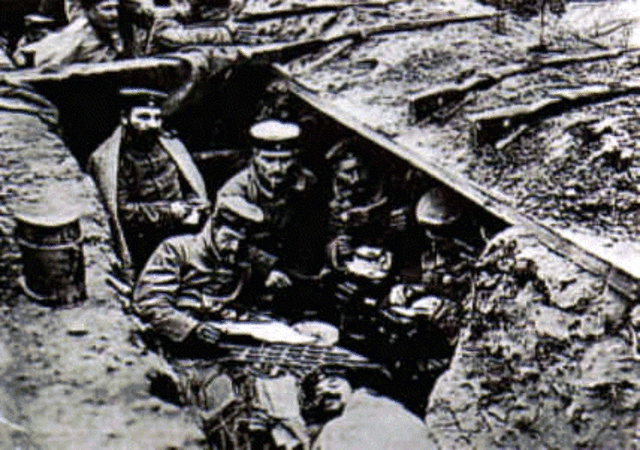 German Troops Dig In