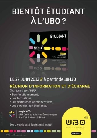 Réunion d'information sur les inscriptions