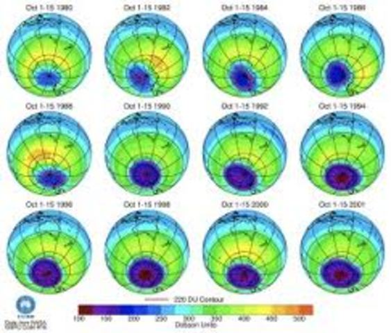 First hole in the Ozone