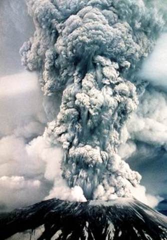 Mount Saint Helens Erupts