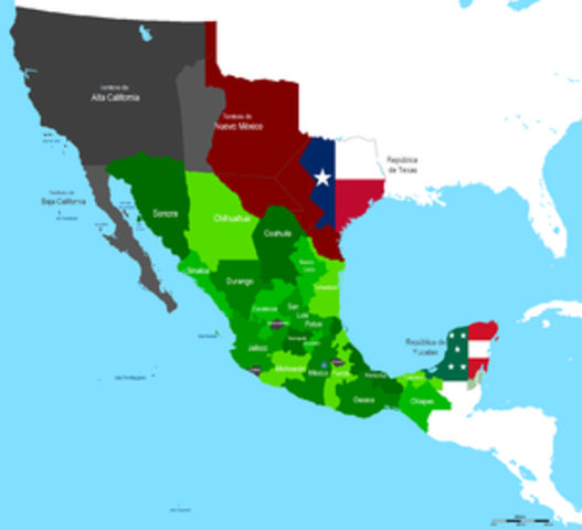 Mexican territory is annexed to the United States in the Treaty of Guadalupe