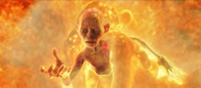 Frodo destruye el anillo