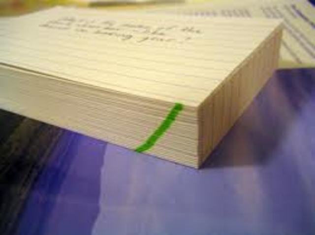 Beggan to write my notes