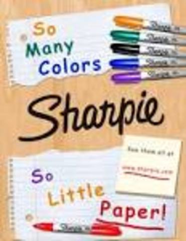 Sharpie becomes popular