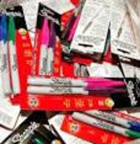 Sharpies are used everywhere