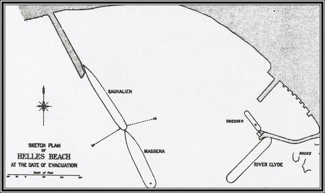 A gale smashed landing piers at Helles and Anzac