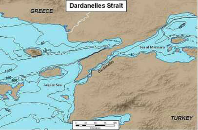 Map of Dardenelles