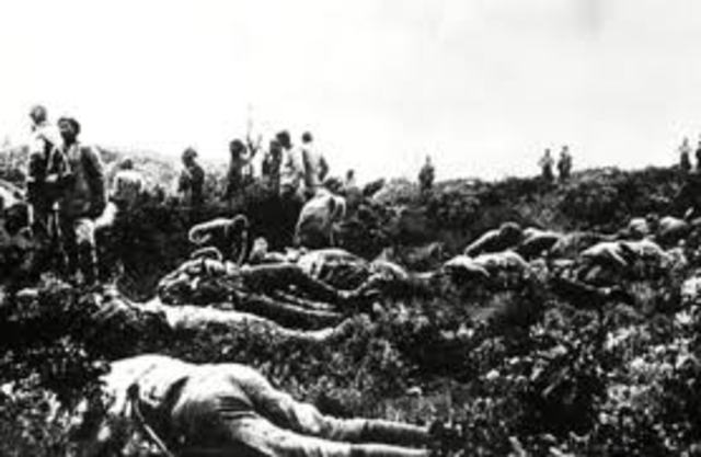A trouse allowed the Turks to bury the dead in no-mans land