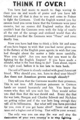 First American note sent to Germany