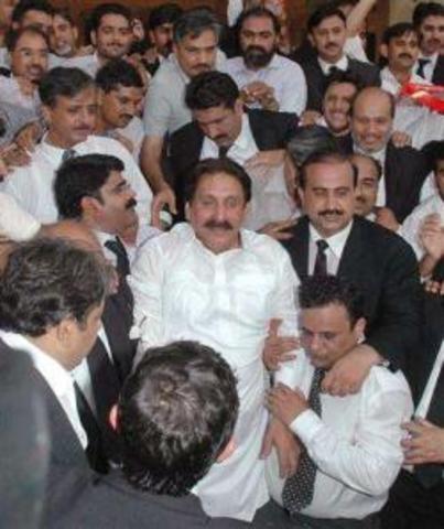 Supreme Court Chief Justice Iftikhar Chaudhry suspended on charges of misconduct